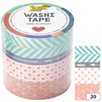 folia Rubans autocollants déco Washi-Tape GEOMETRIQUE