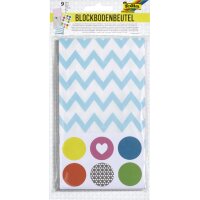 folia Sacs en papier, 130 x 200 mm, avec motifs, assorti