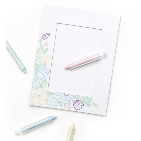 folia Bilderrahmen-Set, aus Pappe, 10 x 15 cm, weiss