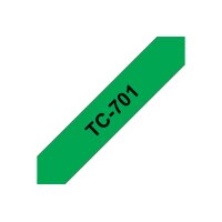 PTOUCH Ruban, laminé noir/vert TC-701 PT-3000 12 mm