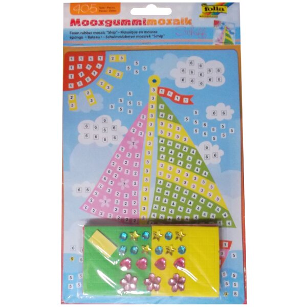 folia Mosaique de mousse caoutchouc bateau, 405 pièces