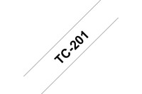 PTOUCH Band, laminiert schwarz weiss TC-201 PT-3000 12 mm
