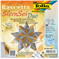 folia Feuilles de papier pliable étoile Bascetta,...