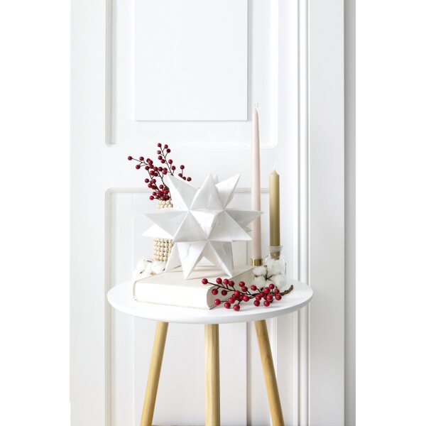 folia Faltblätter Bascetta-Stern, rot-transparent