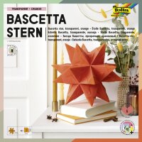 folia Feuille de papier pliable étoile Bascetta, bleu