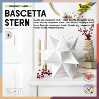 folia Feuille de papier pliable étoile Bascetta, bleu