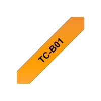 PTOUCH Ruban,lam.,fluor. noir/orange TC-B01 PT-3000 12 mm