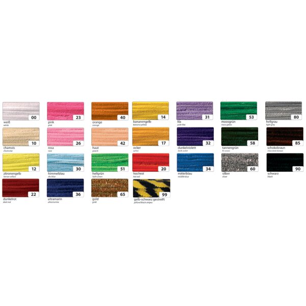 folia Fil métallique chenille (cure-pipe), noir