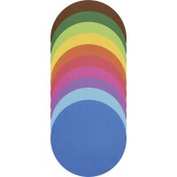 folia Faltblätter, rund, 100 mm, 100 Blatt, farbig...
