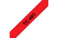 PTOUCH Ruban, laminé noir/rouge TC-491 PT-3000 9 mm