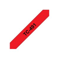 PTOUCH Ruban, laminé noir/rouge TC-491 PT-3000 9 mm