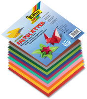 folia Origami-Faltblätter, 130 x 130 mm, farbig...