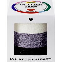 folia Ruban adhésif Glitter-Tape, rose vif/or/bleu...
