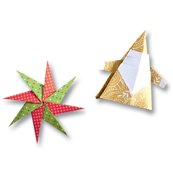 folia Feuilles de papier pour pliage Noel, 150 x 150 mm