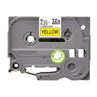 PTOUCH Band, laminiert schwarz/gelb TZe-611 PT-1280VP 6 mm