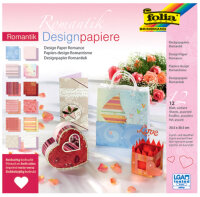 folia Designpapierblock "Romantik", 305 x 305...