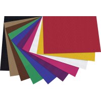 folia Carton ondulé, (L)500 x (H)700 mm, rouge
