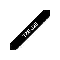 PTOUCH Ruban, laminé blanc/noir TZe-325 PT-1280VP...