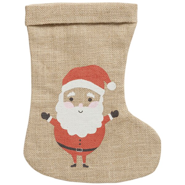 folia Sac en toile de jute Botte de Noël, (L)200x(H)330 mm