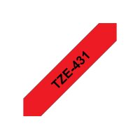 PTOUCH Ruban, laminé noir/rouge TZe-431 PT-1280VP...