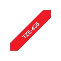 PTOUCH Ruban, laminé blanc/rouge TZe-435 PT-1280VP...