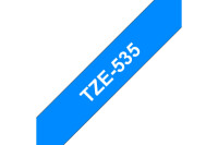 PTOUCH Ruban, laminé blanc/bleu TZe-535 PT-1280VP...