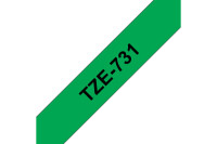 PTOUCH Band, laminiert schwarz grün TZe-731...