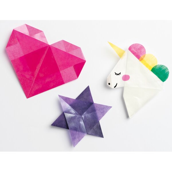 folia Papier transparent pour le pliage, 100 x 100 mm