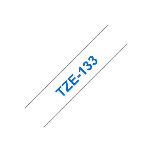 PTOUCH Band, laminiert blau/klar TZe-133 PT-1280VP 12 mm