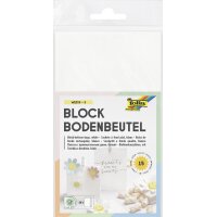 folia Papiertüten mit Blockboden, 120 x 60 x 210 mm, natur