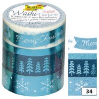 folia Rubans autocollants Noël Washi-Tape HOTFOIL...