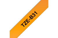 PTOUCH Band, lam.,fluor. schw. orange TZe-B31 PT-300 12 mm