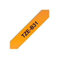PTOUCH Ruban,lam.,fluor. noir/orange TZe-B31 PT-300 12 mm