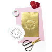 folia Prägefolienmappe, 185 x 290 mm, 5 Blatt, sortiert