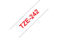 PTOUCH Ruban, laminé rouge/blanc TZe-242 PT-2450DX...