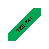 PTOUCH Band, laminiert schwarz/grün TZe-741...