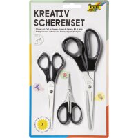 folia Set de ciseaux créatif, 3 pièces