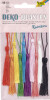 folia Deko-Quasten "RAINBOW", 10-farbig sortiert