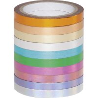 folia Deko-Klebeband Washi-Tape HOTFOIL, 10er Set