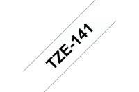 PTOUCH Band, laminiert schwarz klar TZe-141 PT-2450DX 18 mm