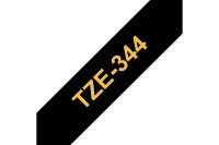 PTOUCH Band, laminiert gold schwarz TZe-344 PT-2450DX 18 mm