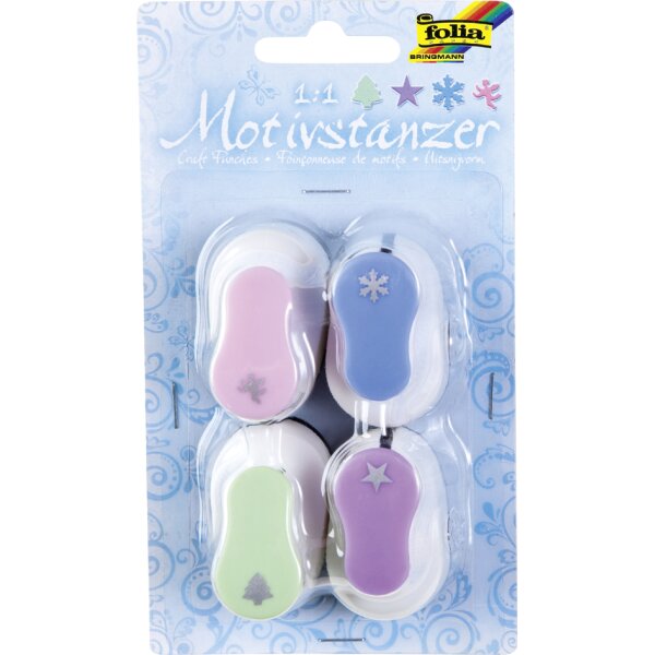 folia Kit de mini-perforateurs motifs de Noel, assorti