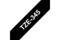 PTOUCH Band, laminiert weiss schwarz TZe-345 PT-2450DX 18 mm