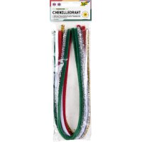 folia Chenilledraht, 8 x 500 mm, gold und silber