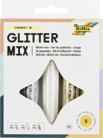 folia Glitter-Set Glitterpulver, à 14 g, farbig...