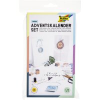 folia Adventskalender "Papiertüten blanko", weiss