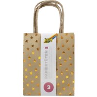 folia Sac en papier Noël, papier kraft, grand