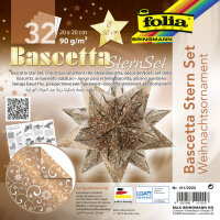 folia Feuilles de papier pliable étoile Bascetta,...