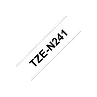 PTOUCH Band,nicht lam. schwarz/weiss TZe-N241 PT-300 18 mm