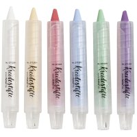 folia Kreidestifte-Set, farbig sortiert, 6er Etui